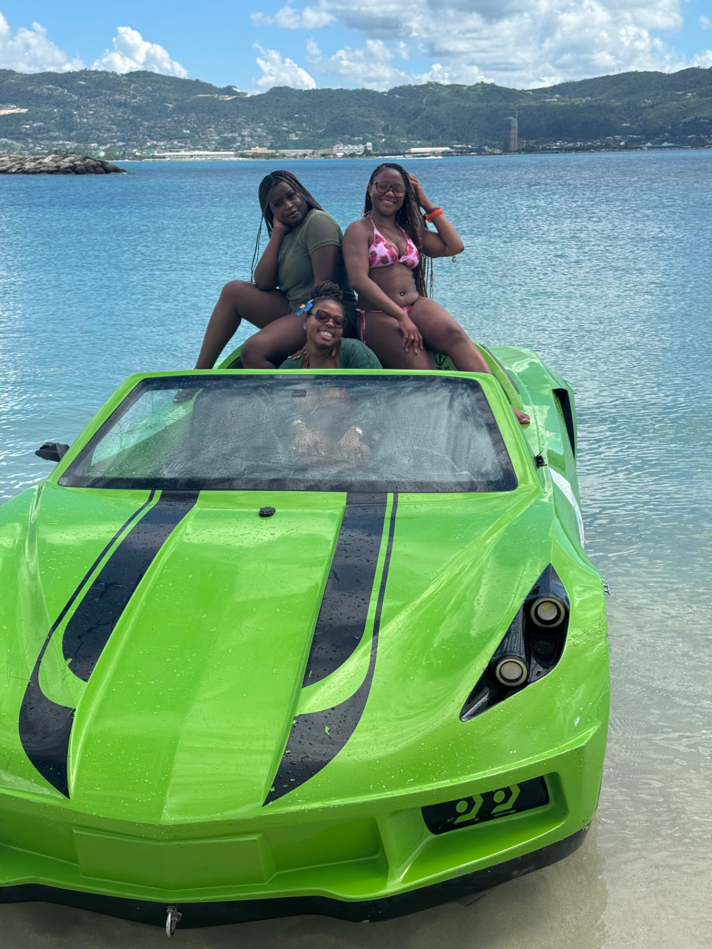 Jet car ride on the water in Jamaica