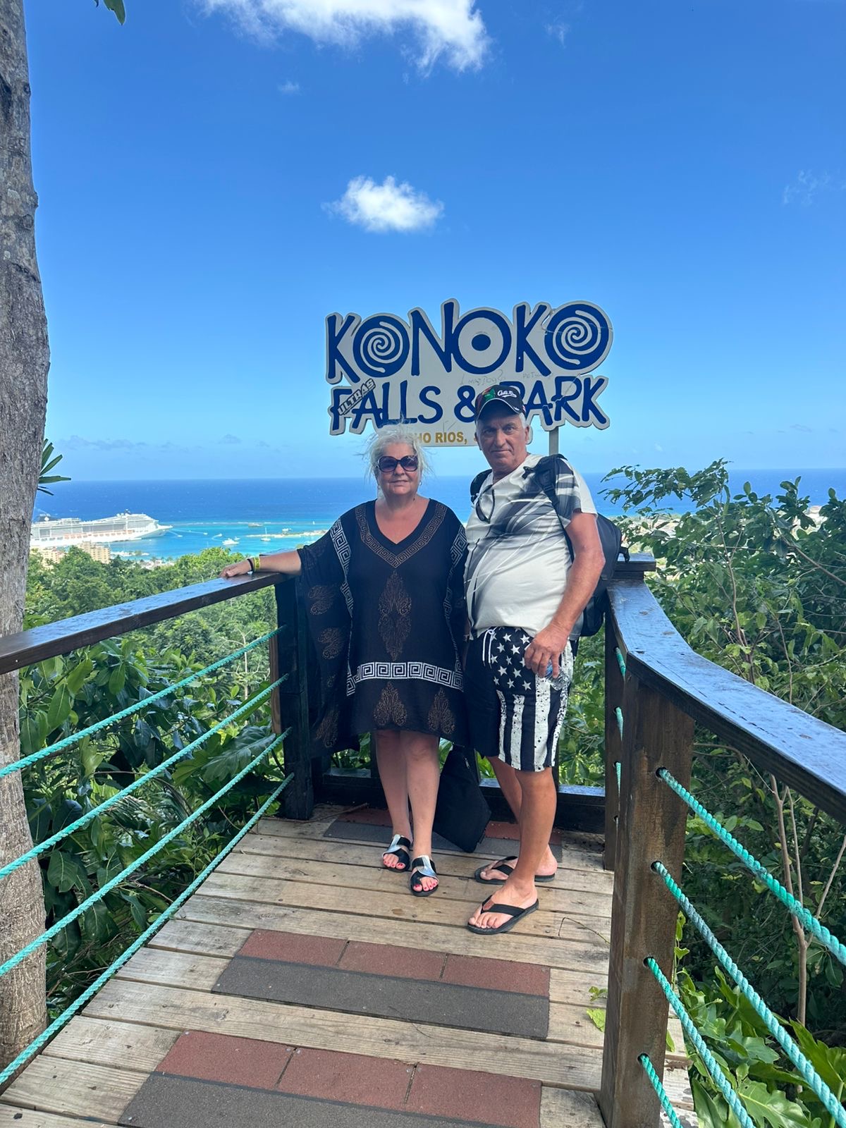 Konoko Falls in Jamaica